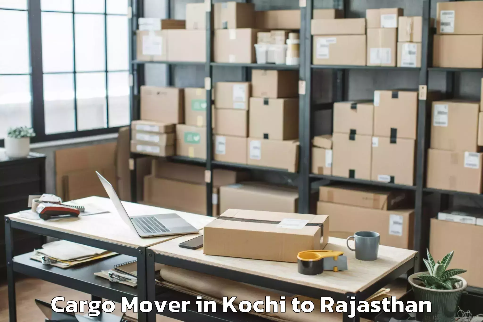 Book Kochi to Sanganer Cargo Mover Online